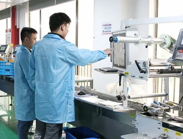 Auto card feeder + pillow packing machine2