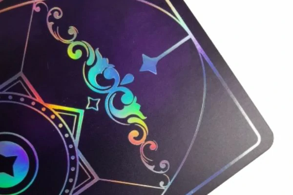 hot stamping + holographic printing