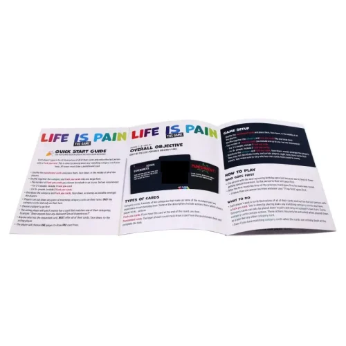Life is Pain The Game booklet